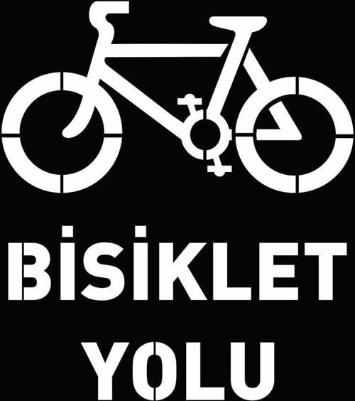 Boyama Şablonu Bisiklet Yolu Kompozit 100x100cm