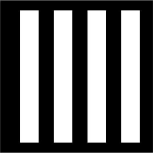 Boyama Şablonu Zebra Tarama Alüminyum 100x100cm