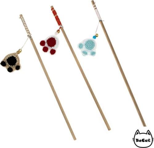 Pati Oyuncak Amigurimi Çanlı Kedi Oltası – 3'Lü Set
