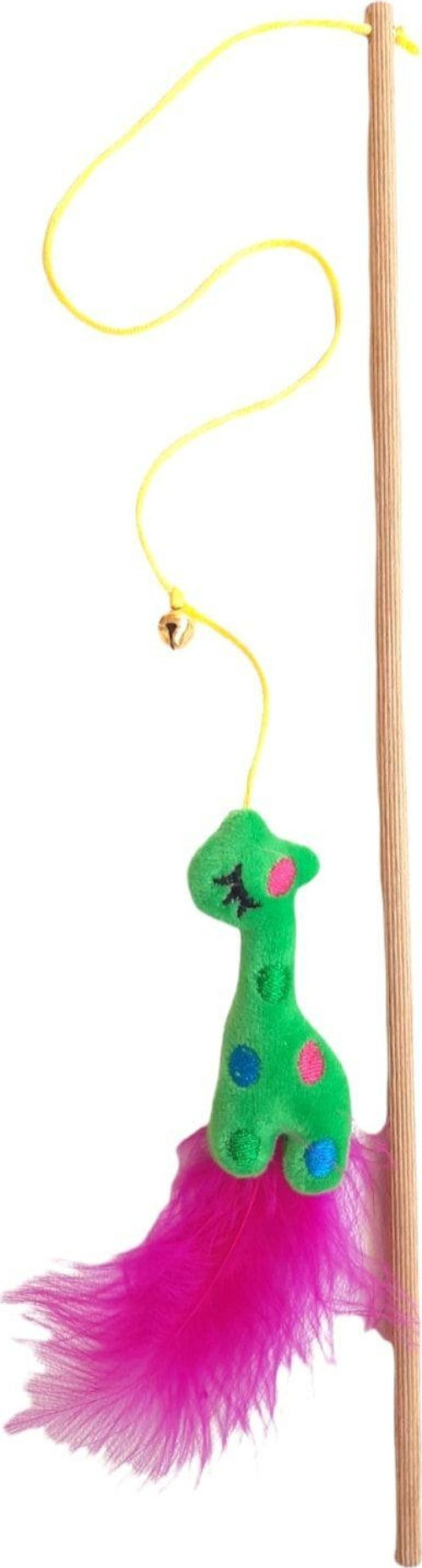 Be Cat Peluş Zürafa Oyuncaklı Çanlı Kedi Oltası