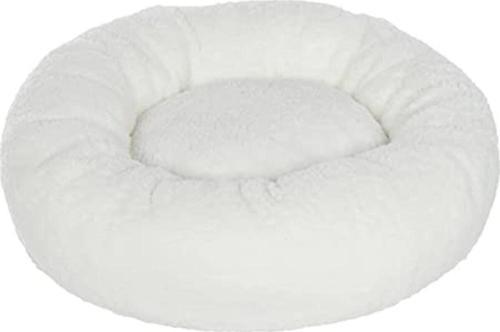 Peluş Simit Kedi Yatağı, Küçük Irk Köpek Yatağı, 55 Cm Çap