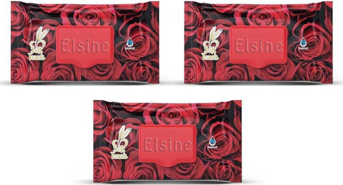 3 Paket Red Rose Islak Havlu Mendil 90 Adet Kapaklı Gül Kokulu
