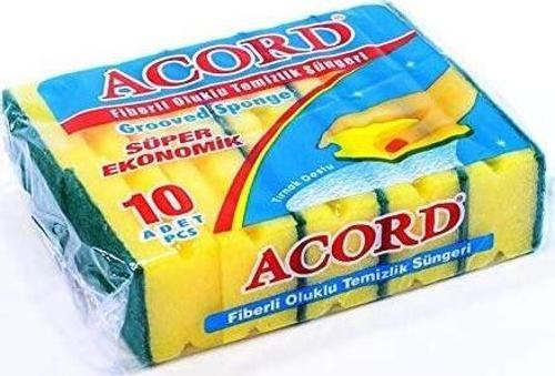 Oluklu Bulaşık Süngeri Ekonomik Paket 10 Adet Eskta Güçlü Kolay Temizlik