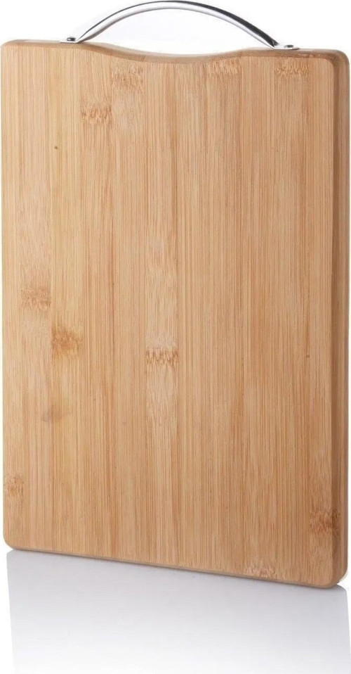 Metal Tutacaklı Lüx Bambu Kesme Tahtası 30cm X20cmx1.8cm
