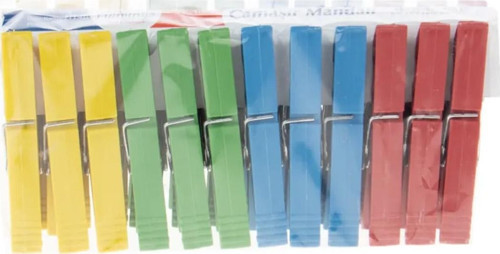 Flamingo Çamaşır Mandalı Plastik Renkli 24lü Mandal