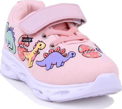 Dino 346P25Y171 Pudra Ortopedik Günlük Kız Çocuk Spor Ayakkabı