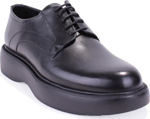 DMA78-9505  Siyah Ortopedik Klasik Spor Erkek Deri Ayakkabı