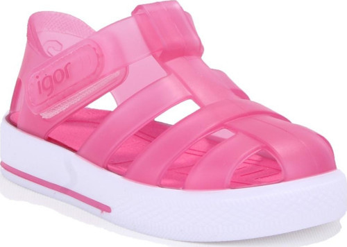 S10171 Star Fuşya Ortopedik Günlük Kız Çocuk Sandalet