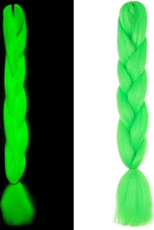 Fosforlu Neon Örgülük Saç Esperer 100 Gr. - Yeşil