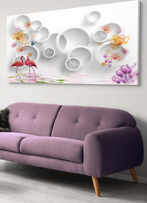 Flamingo Kanvas-Canvas Tablo