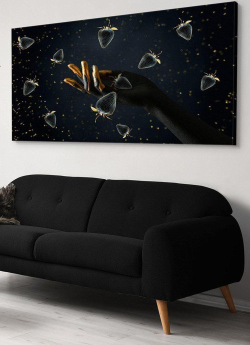 Eli Boyalı Kadın Kanvas-Canvas Tablo