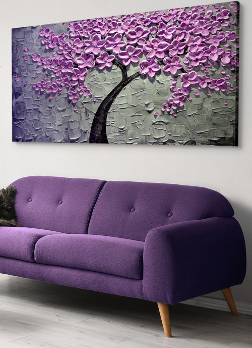 Çiçekli Ağaç Kanvas-Canvas Tablo