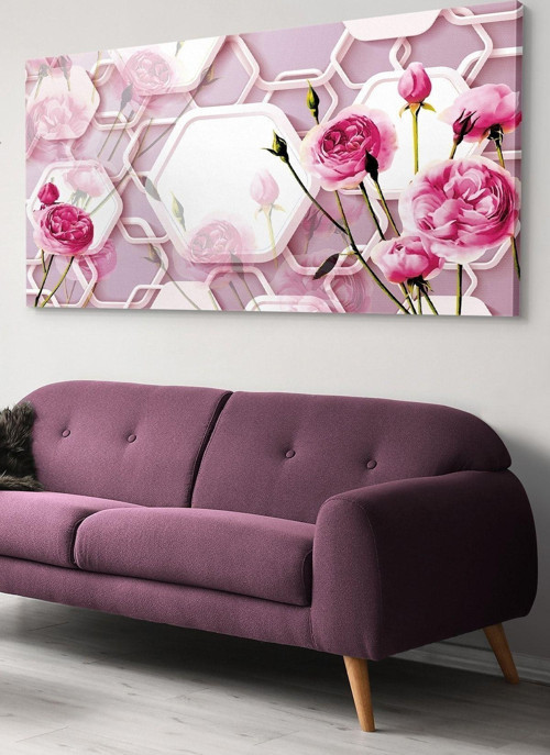 Pembe Güller Kanvas-Canvas Tablo