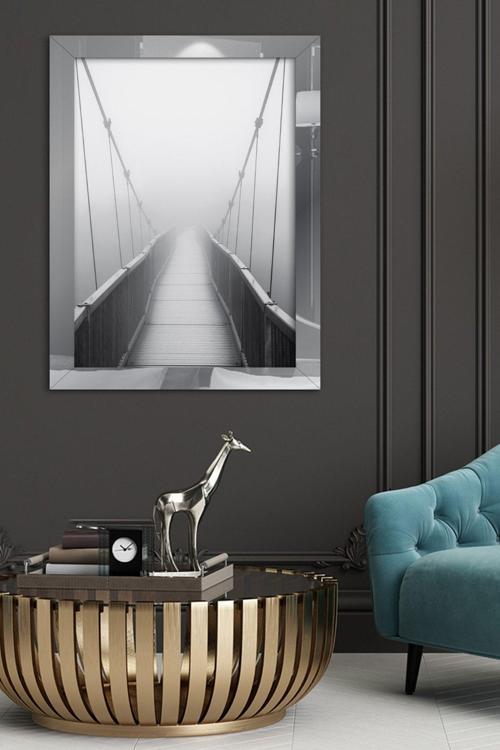 Köprü Gümüş Tek Parça Pleksi Tablo