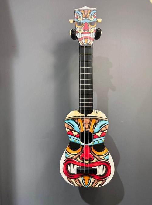 Xu-21 Soprano Ukulele Yüz Desenli