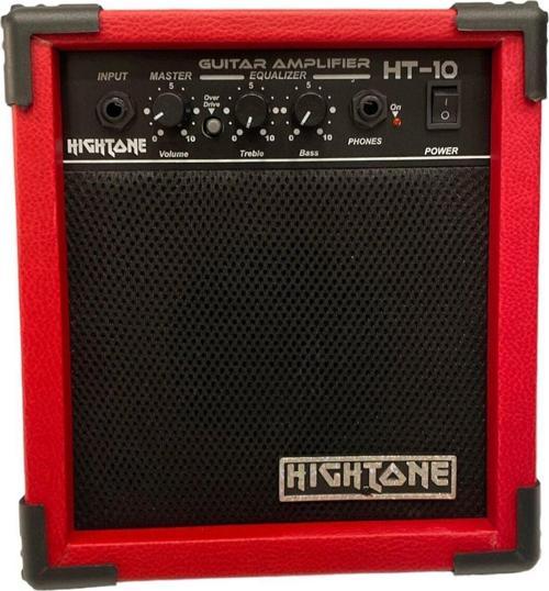 Kırmızı Hightone 10 Watt Elektro Gitar Combo Amfi Over Drive Kulaklık Çıkışı