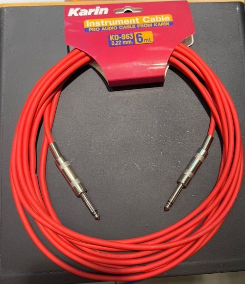 Ko-963 Enstrüman Kablosu 6 Metre Kırmızı