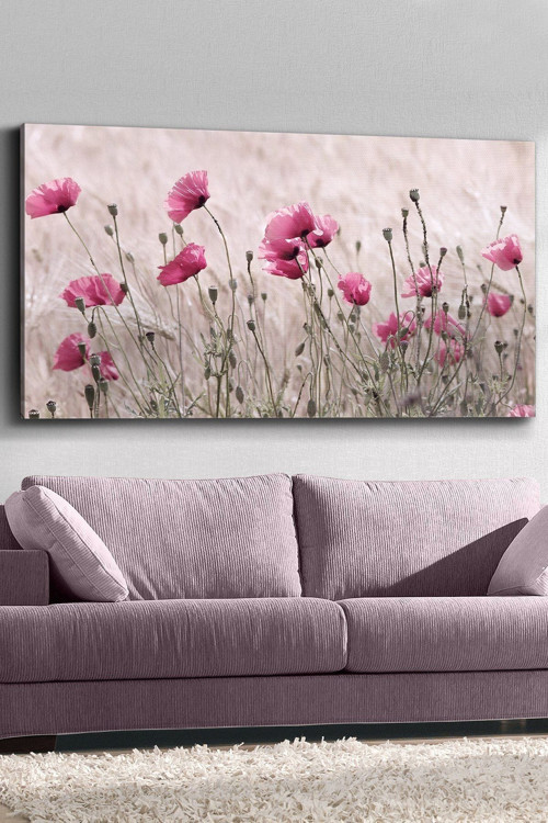 Haşhaş Tarlası Kanvas Canvas Tablo