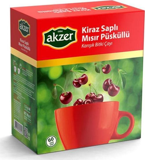 Kiraz Saplı-Mısır Püsküllü Bitki Çayı 60 Lı