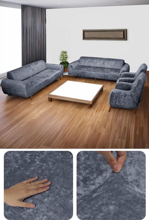 Kadife Lastikli 3 3 1 1 Koltuk Örtüsü Takımı| Kanepe Kılıfı| Çekyat Örtüsü Kılıfı