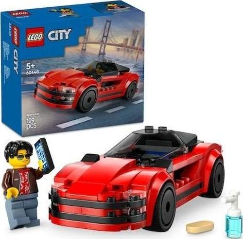 City Kırmızı Spor Araba 60448 Lisanslı Ürün