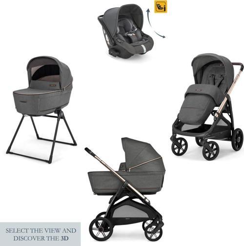 Aptica Glam Bebek Arabası ve Darwin Recline Ana Kucaklı, Portbebeli, Stantlı 4'lü Sistem