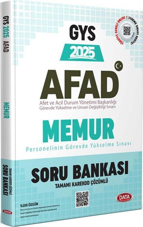 Data Yayınları 2025 GYS AFAD Memur Soru Bankası