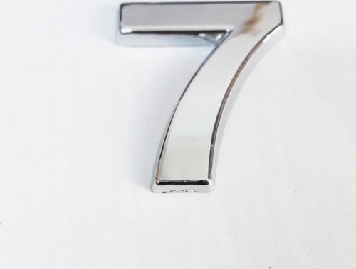 7 Rakamı 3,75 cm Krom Yapışkanlı