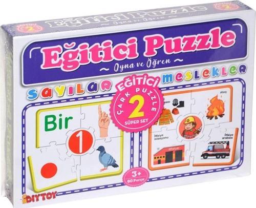 DIYTOY 7193 Çark Puzzle Sayılar