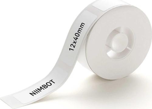 NIIMBOT 12x40mm 160 Adet ( D11, D110, D101, H1S) Termal Etiket-Beyaz