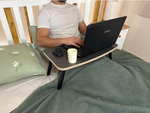 Katlanabilir Mdf Laptop Sehpası, Antrasit