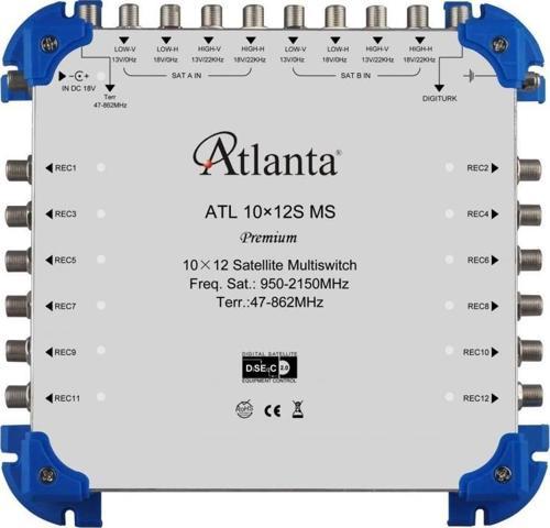 10/12 10x12 Santral Merkezi Sistem Multiswitch ( Sonlu ) + Adaptör