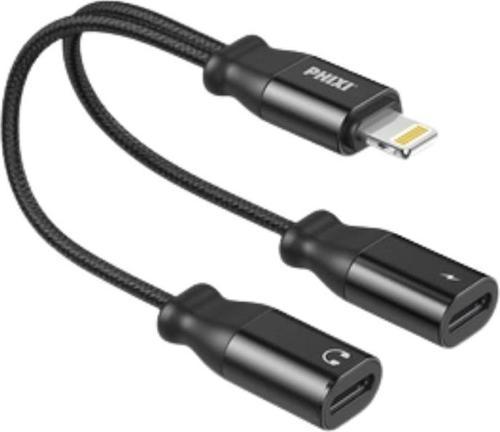 Basic CA114 Lightning to 2x Lightning Çevirici Kablo - Hasır Örgü, Karışmaz Tasarım, 3.5mm Jac