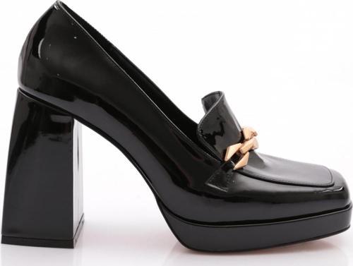 1083 Kadin Topuklu Loafer Ayakkabi