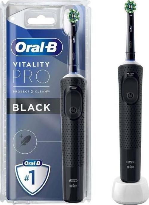 Şarjlı/Elektrikli Diş Fırçası Vitality Pro Siyah Koruma ve Temizlik