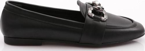 Kadın Kristal Tokalı Loafer Siyah 61152534