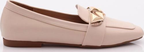 Kadın Silver Taş Metal Tokalı Loafer Ten 61122534