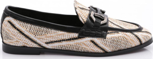 Kadın Metal Aksesuarlı Babet Siyah 7481535