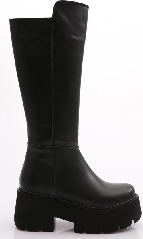 PM08-K603 KADIN YUVARLAK BURUN KALIN TABAN ÇİZME