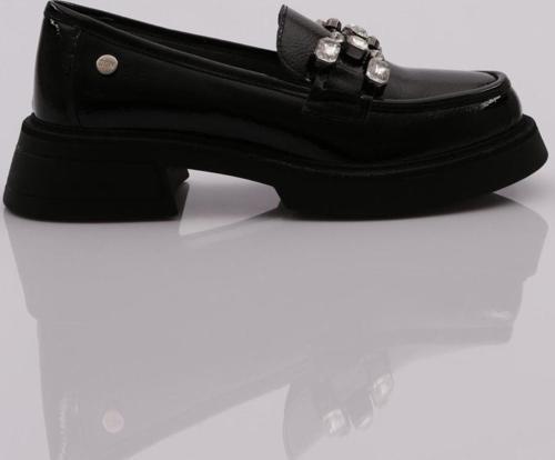 Kadın Loafer Ayakkabı Siyah Kırışık 212421097