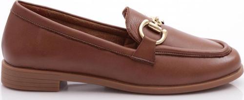1852 Kadin Metal Aksesuarli Loafer Ayakkabi