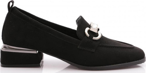 Kadın Loafer Ayakkabı Siyah Süet 342243539