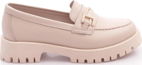 2854 Kadin Metal Aksesuarli Loafer Ayakkabi
