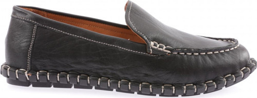 Kadın Dikiş Detaylı Loafer Ayakkabı Siyah 71432110