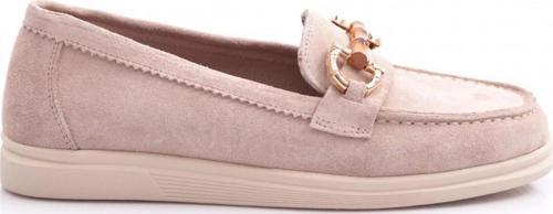 Kadın Loafer Ayakkabı Bej Süet 8182453