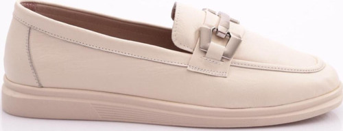 981Z Kadin Metal Tokali Loafer Ayakkabi
