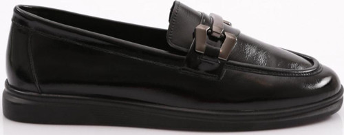 981Z Kadin Metal Tokali Loafer Ayakkabi