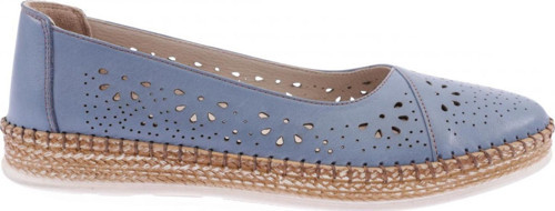 Kadın Soft Anatomıc Footwear Deri Babet Kot Mavi 26352623