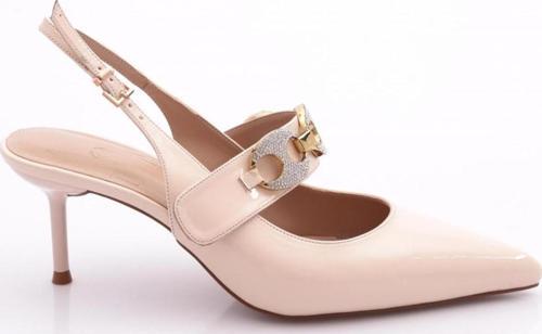 Kadın Topuklu Ayakkabı Bej Rugan 212321085