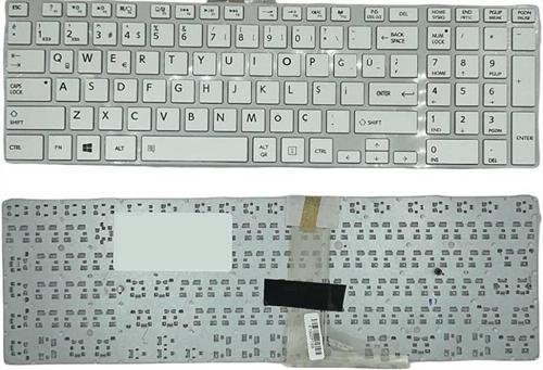 Toshiba Satellite s50t-a Uyumlu Notebook Klavyesi  - Beyaz - TR - Çerçeveli